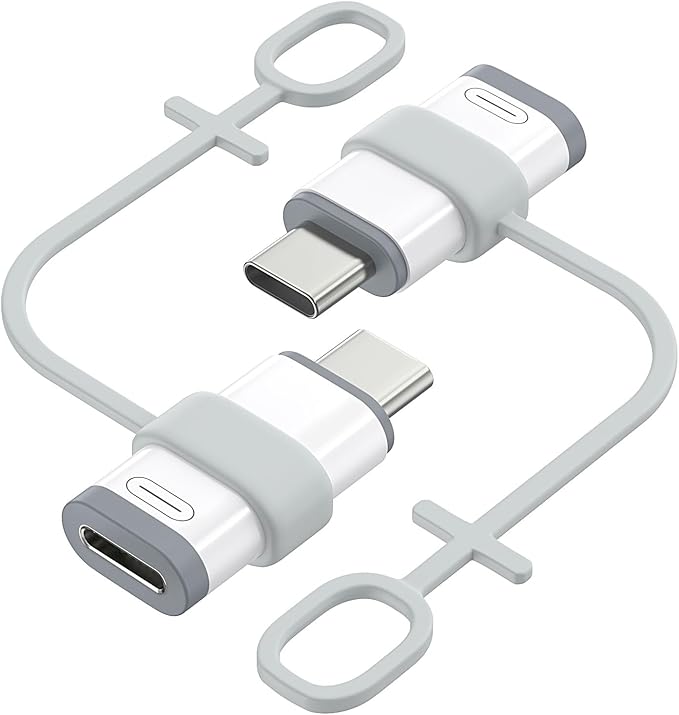 MoKo 2 Pack Lightning to USB C Adapter by MoKo