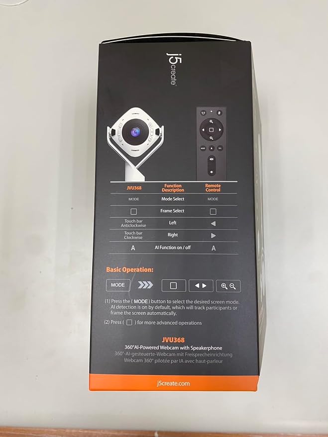 j5create 360 All Around AI-Powered Conference Room Camera - Image 13