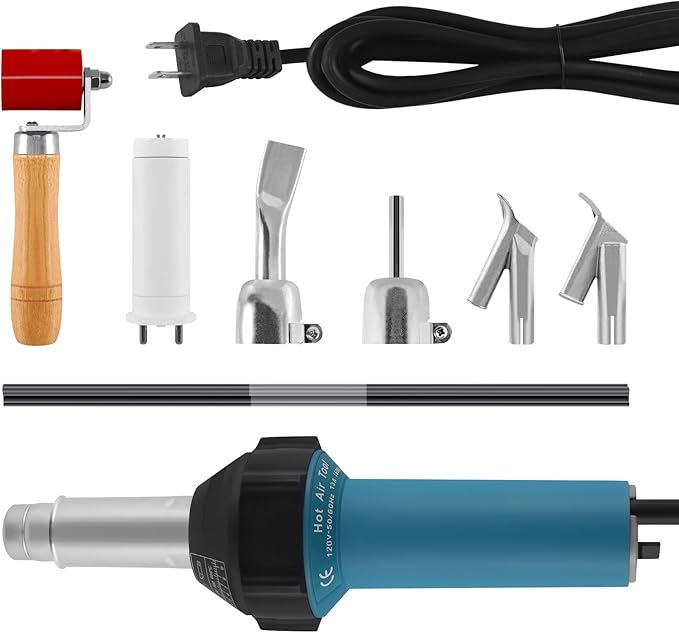 Iglobalbuy 110V 1600W Hot Air Plastic Welding Welder, Handheld Hot Air Vinyl by Iglobalbuy