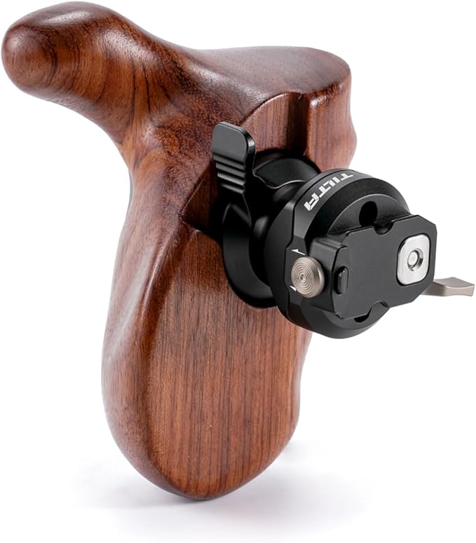 Tilta Advanced Left Side Wooden Handle | Black Walnut Wood & Aluminum Alloy by Tilta