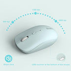 Wireless Keyboard and Mouse Combo, Full-Sized Wireless Keyboard and Adjustable - Image 8