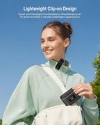 PQRQP Wireless Microphone for iPhone, Dual Microphones 20 H Battery Life - Image 7