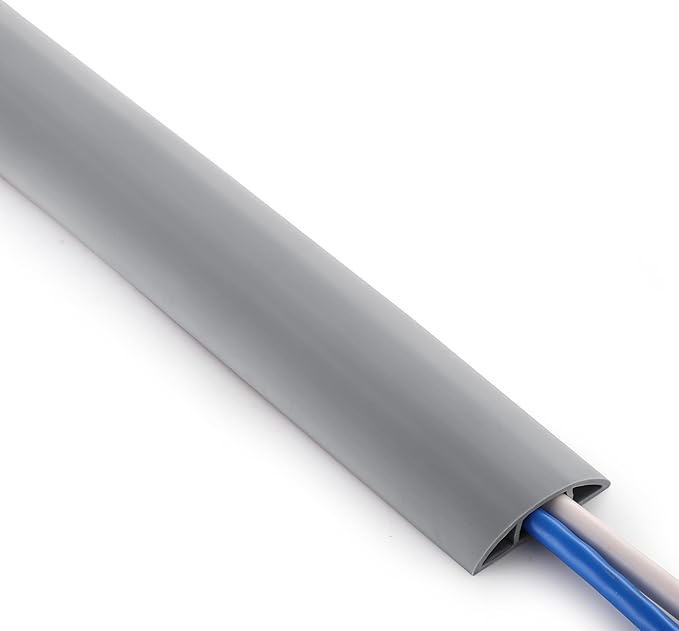 ZhiYo 3.6ft Cord Covers for Wires on Floor, Soft PVC Cable Cover Cable Protector by ZhiYo