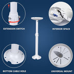 WiTi Extendable Pole Mount for Security Surveillance Cameras, Ceiling Mount - Image 3