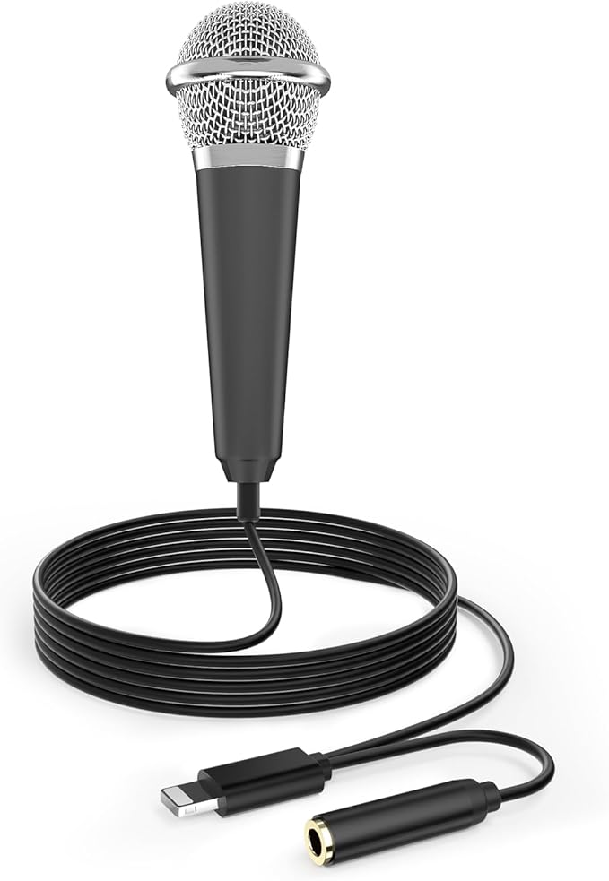 Mini Microphone for iPhone iPad Small ASMR Tiny Microphone for Voice Video by PoPvoice
