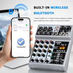 BOMGE Audio Mixer, Sound Board Mixing Console - Image 3