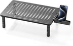 Computer Monitor Stand Riser for Desk, 3 Height Adjustable PC Laptop TV Desktop by Canyora