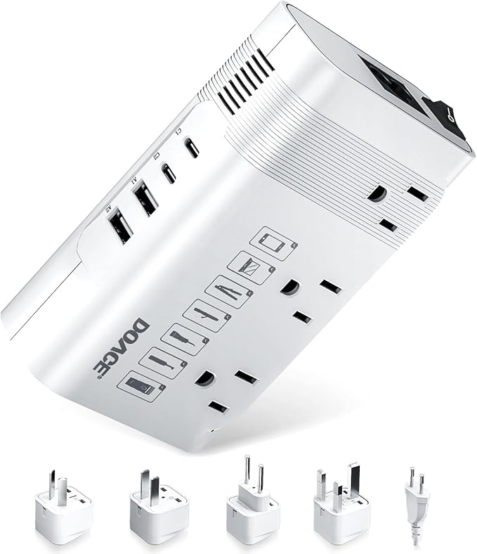 DOACE 350W Voltage Converter US to Europe - 220V to 110V Converter by DOACE