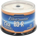 OQBDR06WIP-H-50 6X 25 GB BD-R White Inkjet Printable Single Layer Blu-Ray by OpticalQuantum