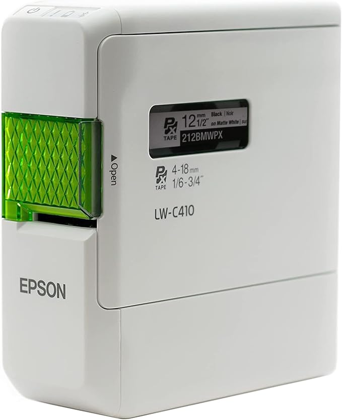 LABELWORKS Epson LW-C410PX Portable Bluetooth Label Machine Printer by EpsonLABELWORKS