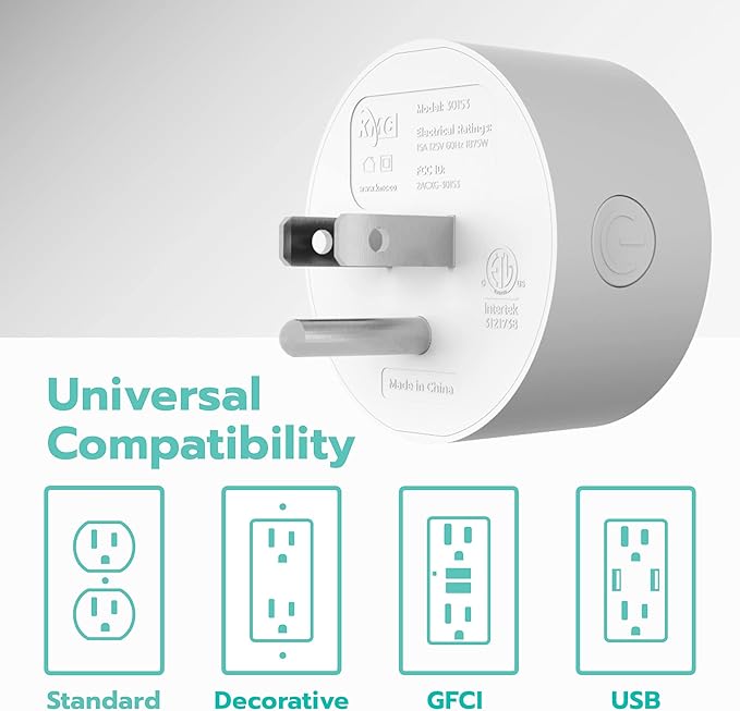 KMC Smart Plug Mini 4-Pack, Wi-Fi Outlets - Image 6