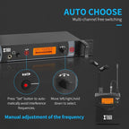 XTUGA RW2080 Wireless in Ear Monitor System 6 Bodypacks UHF IEM System - Image 4