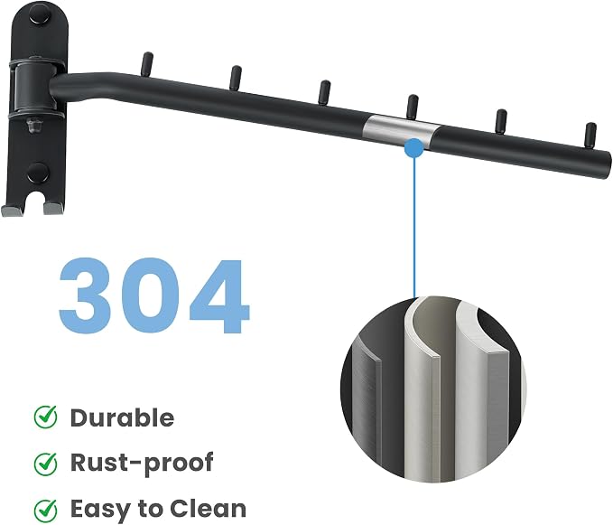 Clothing Racks for Hanging Clothes, Garment Racks Wall Mounted Clothes - Image 3