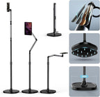 TELESIN° Magnetic Phone Tablet Floor Stand, Aluminum Alloy Phone Holder Stand by telesin