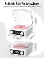 CD Player with Built-in Speakers Portable Bluetooth Input&Output Desktop CD - Image 4