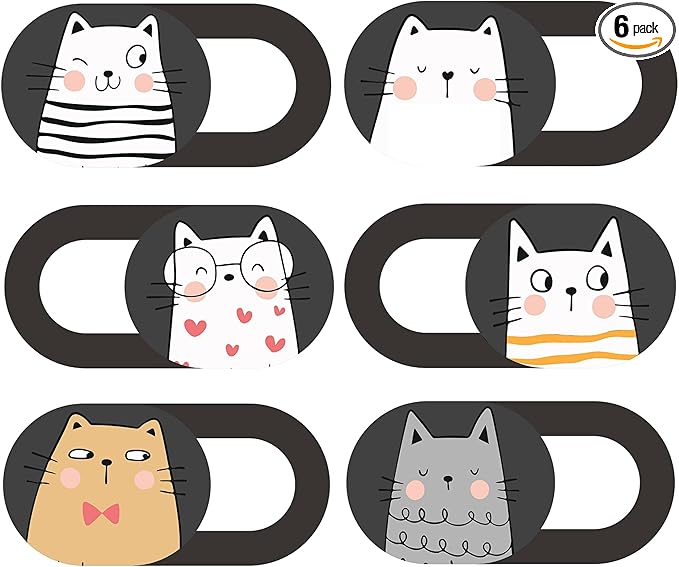 MESMOS Webcam Cover Slide, Cat Lovers Gifts by MesmorizingMemoriesMoments