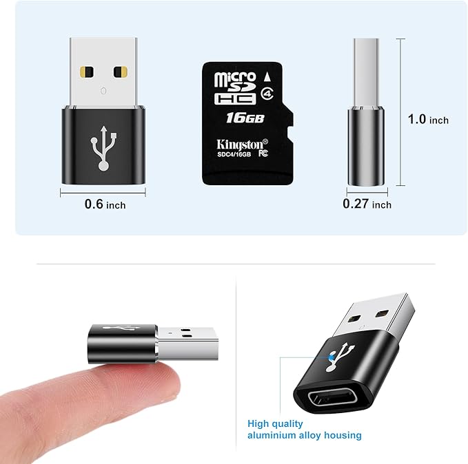 USB A to USB C Adapter 20 Pack, USB to USBC Adapter, USBA Male OTG Adapters - Image 7