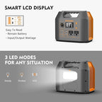 Enginstar Solar Generator, 296Wh Portable Power Station, 110V Pure Sine Wave - Image 5