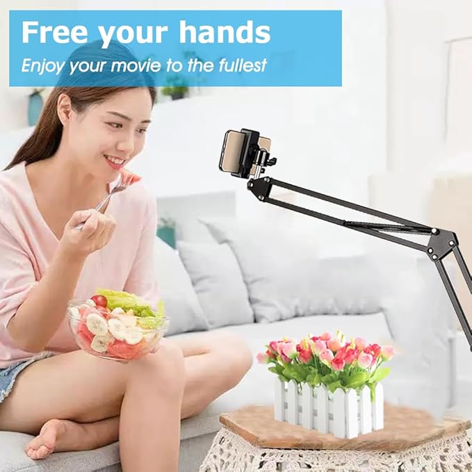 Overhead Tripod Mount for Camera Webcam Ring Light, Over Head Articulating Arm - Image 6