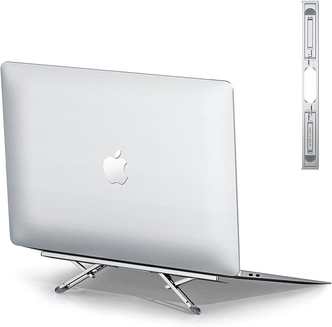 Laptop Risers for Desk, 4 Adjustable Heights Laptop Stand, Keyboard Riser by Nediea