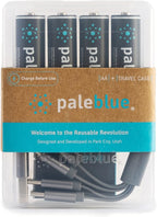 USB Rechargeable AA Batteries by Pale Blue, Lithium Ion 1.5v 1700 mAh, Charges - Image 2