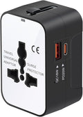 Travel Adapter Fast Charge, GaN Worldwide All in One Universal Travel Adapter by NEWVANGA
