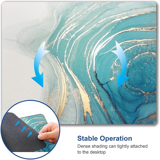 Mouse Pad, Marble Mouse Pad, Square Premium-Textured Mouse Mat Waterproof - Image 6