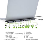IOGEAR USB-C 8-Port Low Profile Docking Station - Image 3