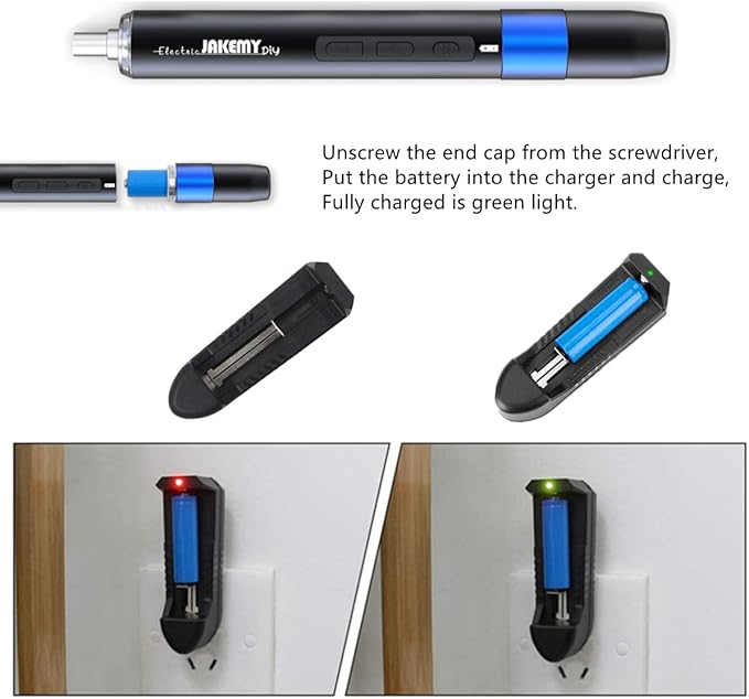 Precision Electric Screwdriver Kit, JAKEMY 61 In 1 Manual & Automatic Torque - Image 5