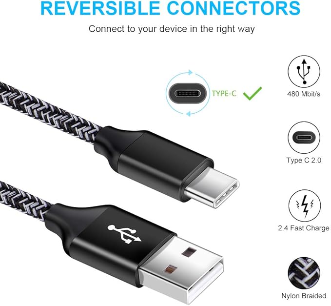 USB Charger for Samsung Galaxy S25 Ultra S24 FE A10E A50 A70 A80 S23 S22 S21 - Image 3