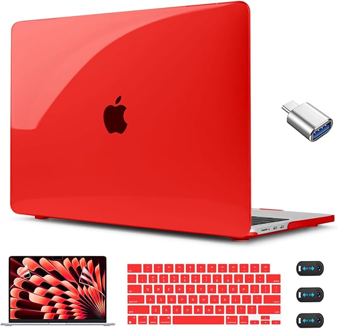 CISSOOK Compatible with MacBook Air 13.6 inch Case A3240 A3113 A2681 2025 2024 by CISSOOK