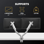 Fellowes Platinum Series Dual Monitor Arm - Image 2