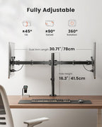ErGear Dual Monitor Stand, Heavy Duty Adjustable Monitor Desk Mount - Image 5