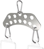 Double to Single Adaptor Plate for Cable Pulley Machines Durable Solid by Lights+Mountain