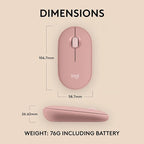 Logitech Pebble Mouse 2 M350s Slim Bluetooth Wireless Mouse, Lightweight - Image 8