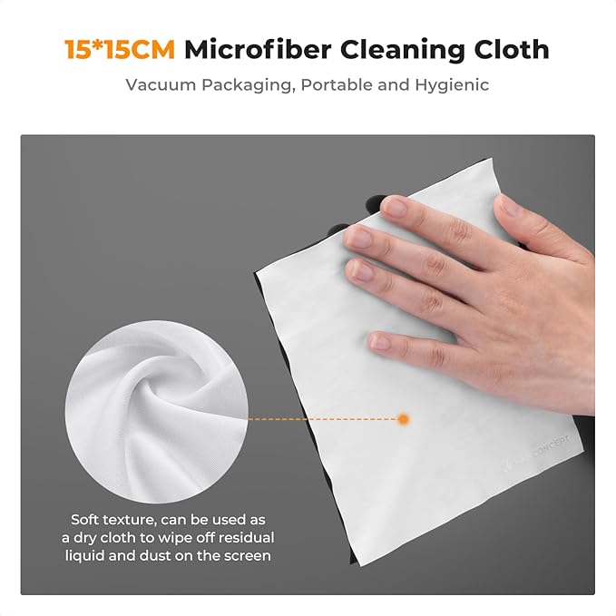 KF Concept 250ML Screen Cleaner Spray + Large Pearl Cloth + Microfiber Cloths*2 - Image 5
