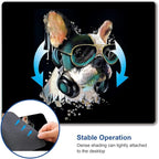Square Mouse Pad, Colorful Stylish Bulldog Mouse Pad, Mouse Mat Square - Image 6