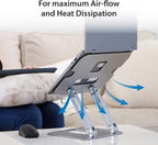j5create Multi-Angle Aluminum Laptop Stand, Ergonomic Notebook Riser, Suitable - Image 3