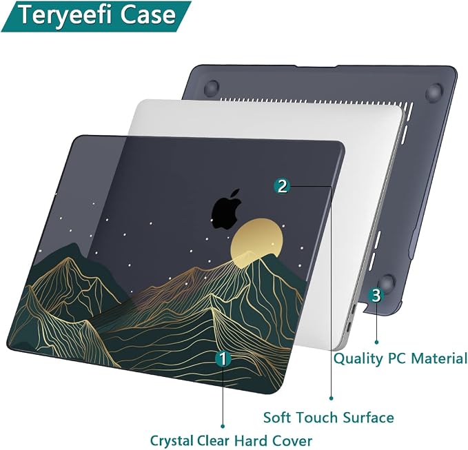 Teryeefi for MacBook Air M1 13 inch Case 2018 2019 2020 - Image 6