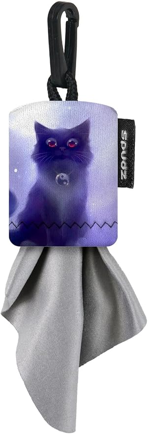 SPUDZ Classic Microfiber Lens Cleaner – Clip-On Pouch, Washable – by ALPINEINNOVATIONS