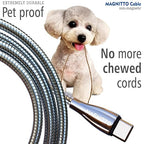 Metal Braided Wire USB C to USB C Cable 6ft, 60W 3A, Stainless Steel, Strong - Image 2