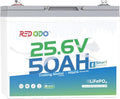 Redodo LiFePO4 Battery Smart Bluetooth 24V 50Ah TM Low-Temp, Lithium Battery by PrimeDayRedodoSaveup55