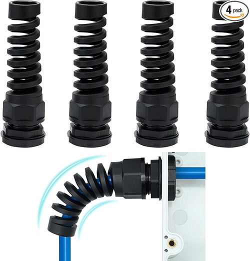 4 Pcs Waterproof Cable Gland, PG21 Thread, waterproof wire grommet Strain by Aandxmok