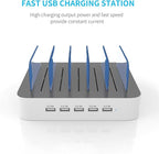 MSTJRY Charging Station for Multiple Devices : 5 Port Multi USB-A Charger - Image 2