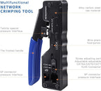 RJ45 Crimp Tool Ethernet Crimping Tool Wire Cutter Crimper - Image 2