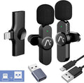 Wireless Lavalier Microphone for iPhone7-14, Wireless Clip Mic, Clip on by Aisizon