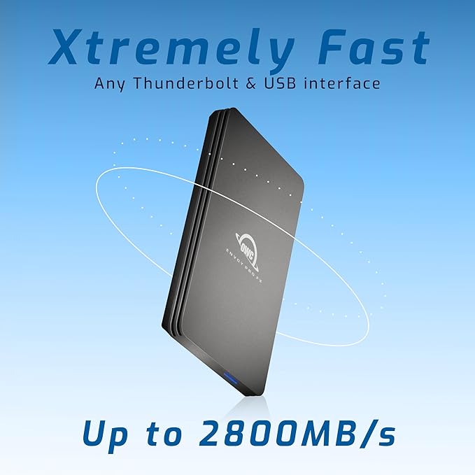 OWC 4TB Envoy Pro FX Portable Rugged External NVMe M.2 SSD Drive Thunderbolt 3 - Image 2