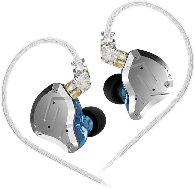 KZ ZS10 Pro in Ear Monitor Wired Headphone, KZ HiFi Earbuds in Ear Monitor by KINBOOFI
