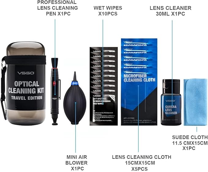 VSGO Professional Camera Lens Cleaning Kit - Image 2
