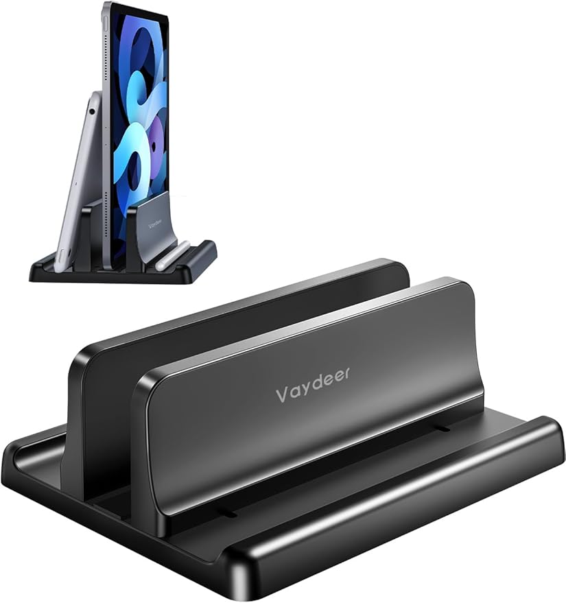Vaydeer Vertical Laptop Stand Holder Plastic Adjustable Desktop Notebook Dock by Vaydeer
